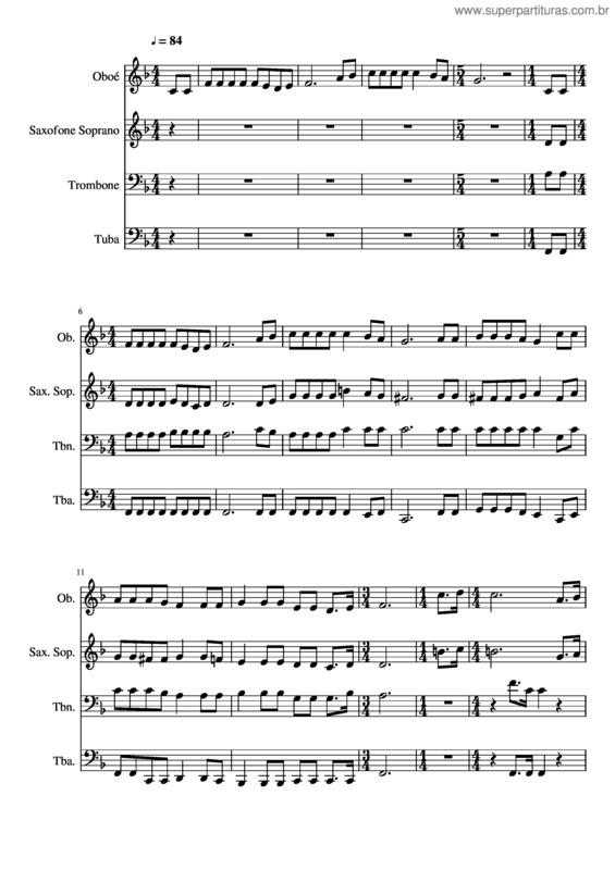 Partitura da música 345– Regozijo–Me Em Falar Do Salvador