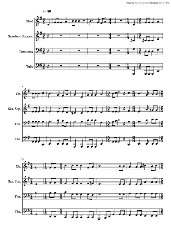 Partitura da música 352– Sinto Viva Esperança