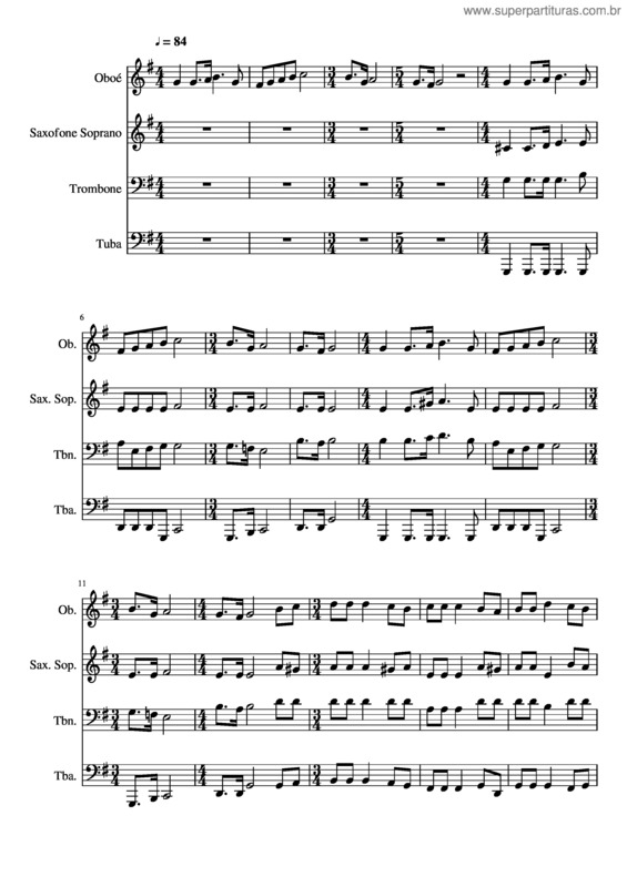 Partitura da música 368- Deus Nos Elegeu Para Si