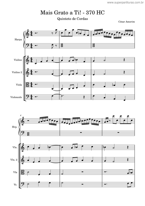 Partitura da música 370 – Mais Grato A Ti