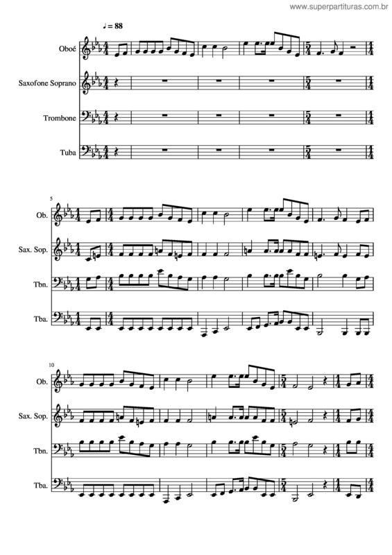 Partitura da música 370– Têm Os Santos Do Senhor