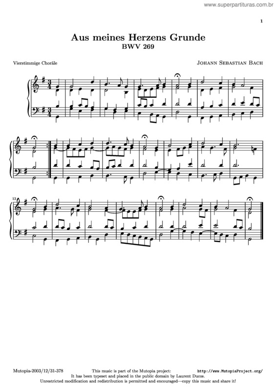 Partitura da música 371 Chorale Harmonisations