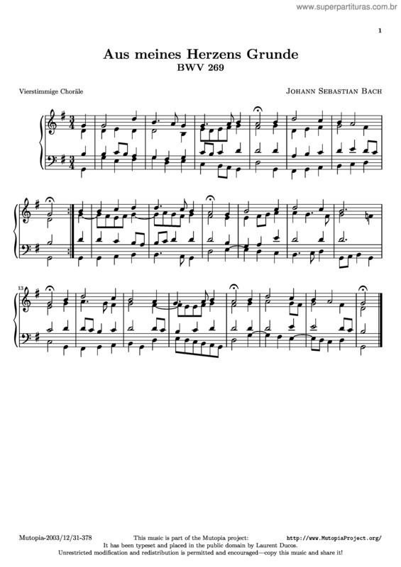 Partitura da música 371 Chorale Harmonisations