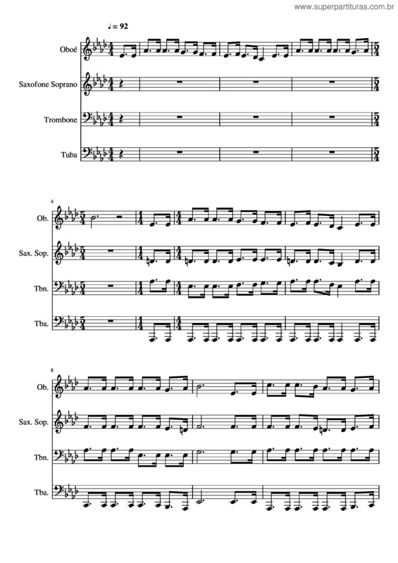 Partitura da música 392– Com Jesus A Esperança