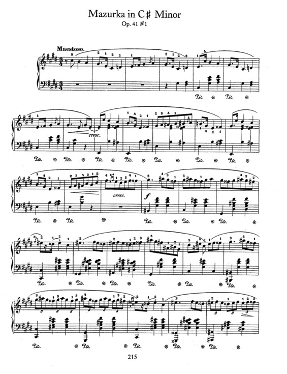 Partitura da música 4 Mazurkas v.2