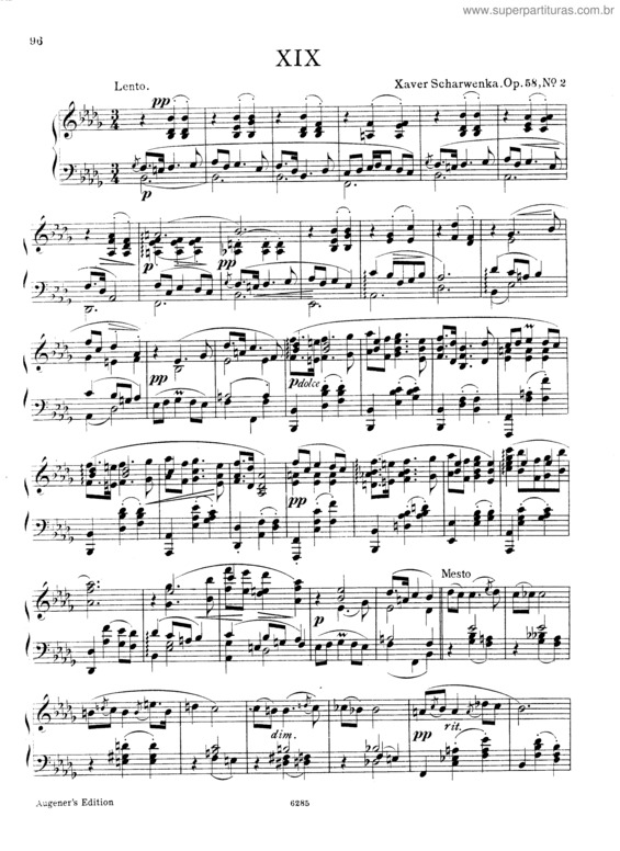 Partitura da música 4 Polish Dances for piano v.2