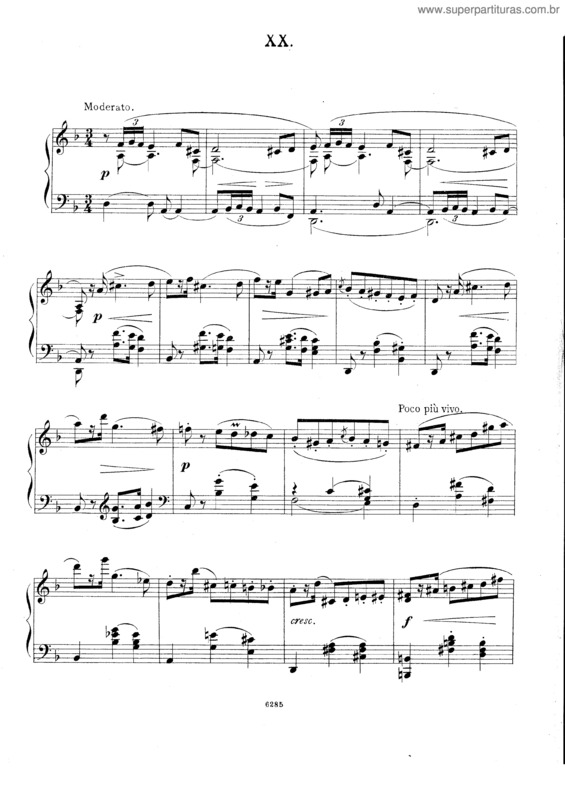 Partitura da música 4 Polish Dances for piano v.4