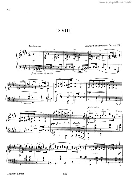 Partitura da música 4 Polish Dances for piano