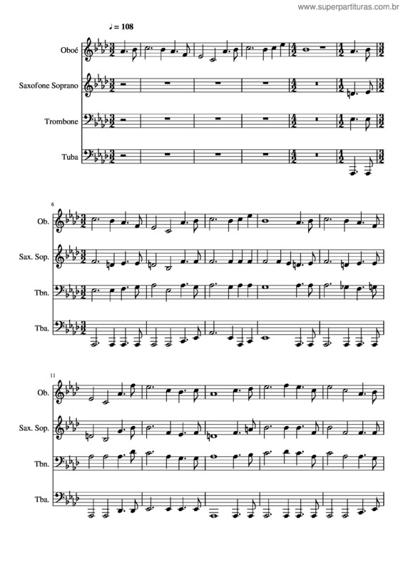 Partitura da música 408– Jesus Cristo É O Pão Celeste