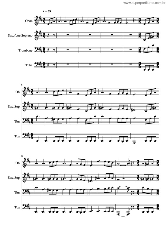 Partitura da música 418– Só Jesus Cristo Santo Cordeiro