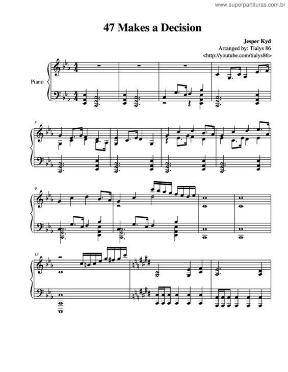 Partitura da música 47 Makes A Decision