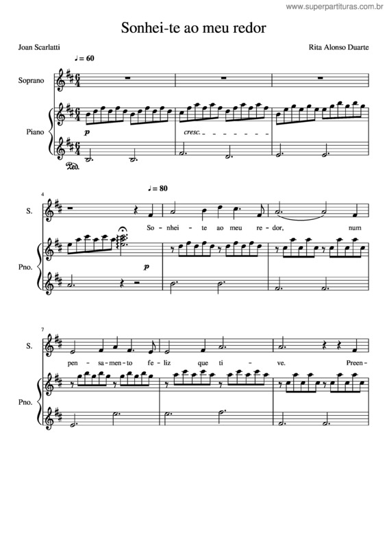 Partitura da música 4830165 Sonhei Te Ao Meu Redor v.2
