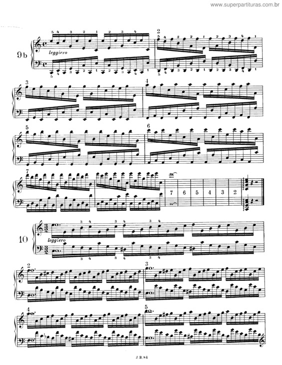 Partitura da música 51 Exercises for Piano v.3