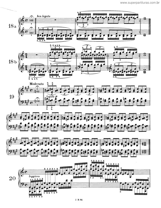 Partitura da música 51 Exercises for Piano v.4