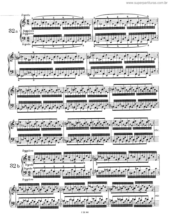 Partitura da música 51 Exercises for Piano v.6