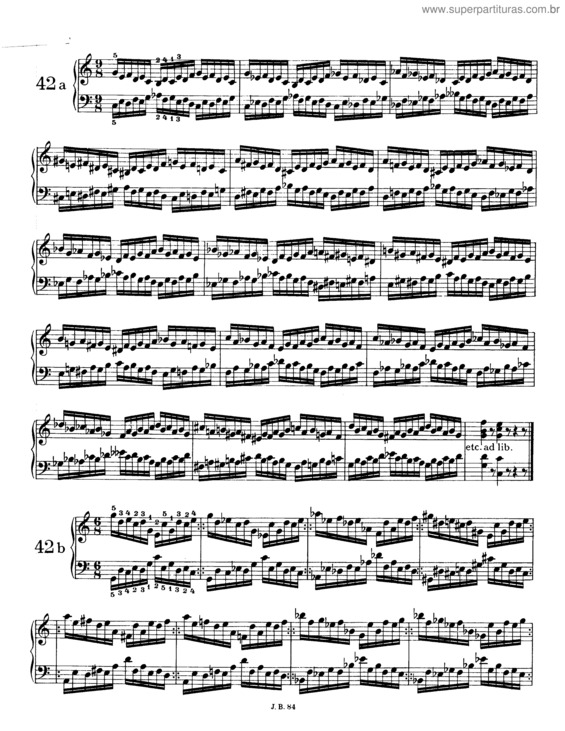 Partitura da música 51 Exercises for Piano v.8