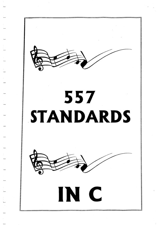 Partitura da música 557 Standards de Jazz (C)