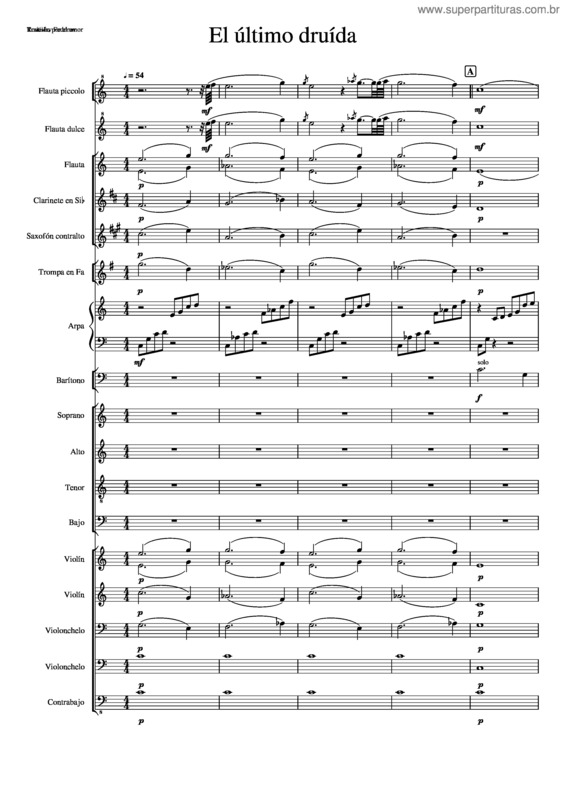 Partitura da música 6.El_Druída Traición Por El Amor – Aldair