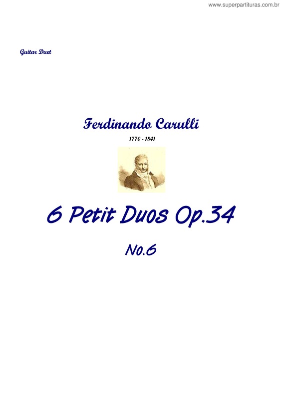 Partitura da música 6 Petit Duos v.4