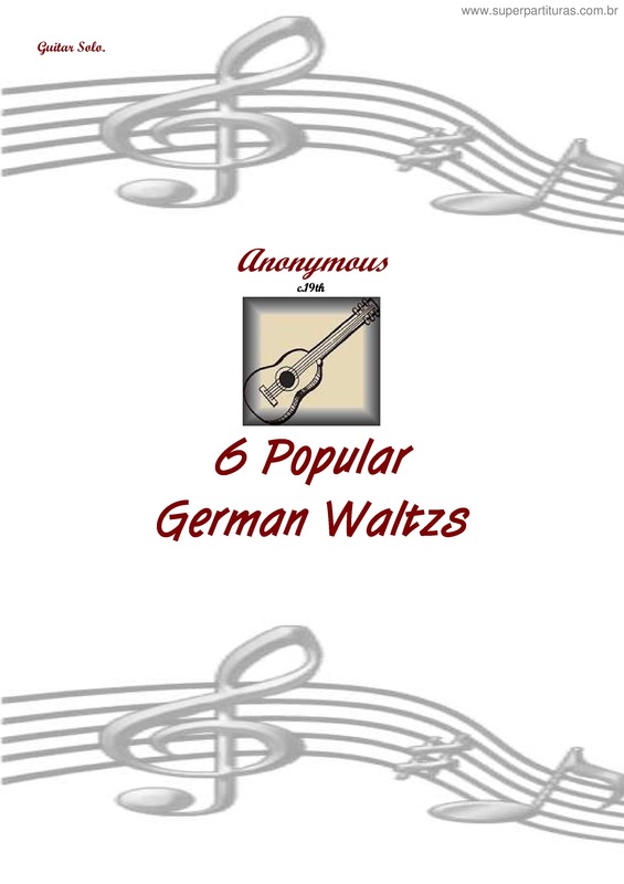 Partitura da música 6 Popular German Waltzes