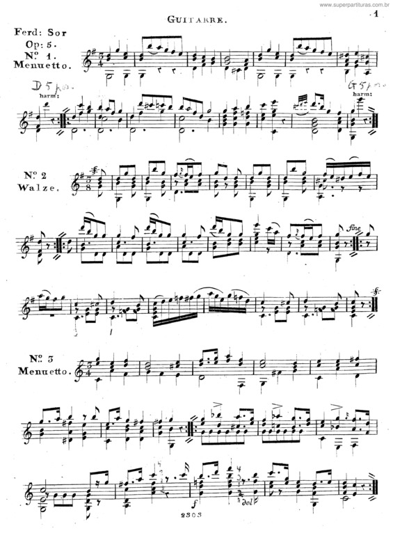 Partitura da música 6 Short Pieces