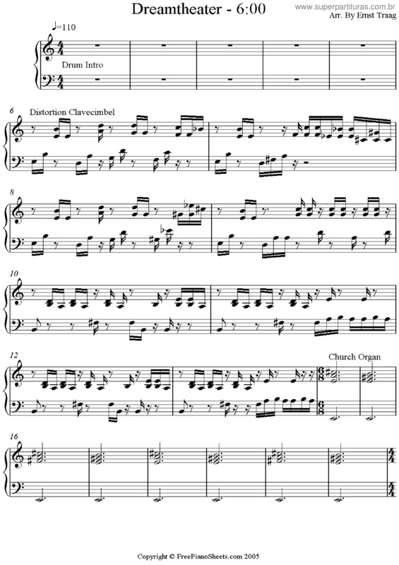 Partitura da música 600