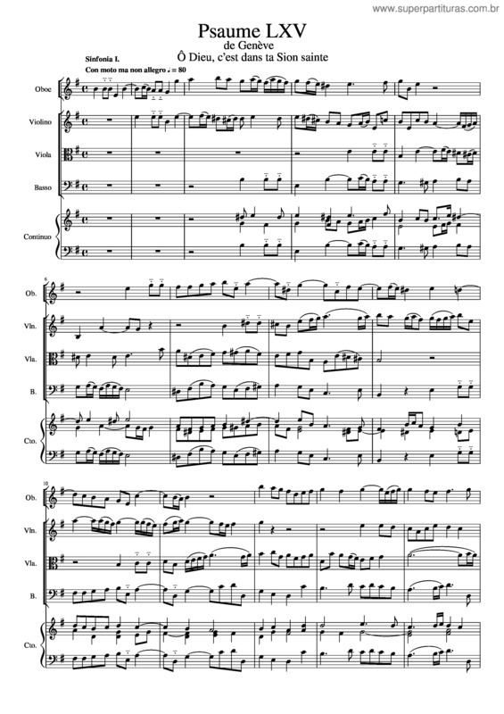 Partitura da música 65Th Genevan Psalm – Sinfonia And Chorale