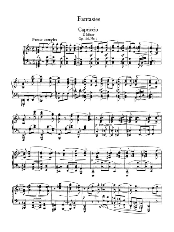 Partitura da música 7 Fantasies for Piano