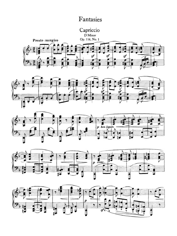 Partitura da música 7 Fantasies for Piano
