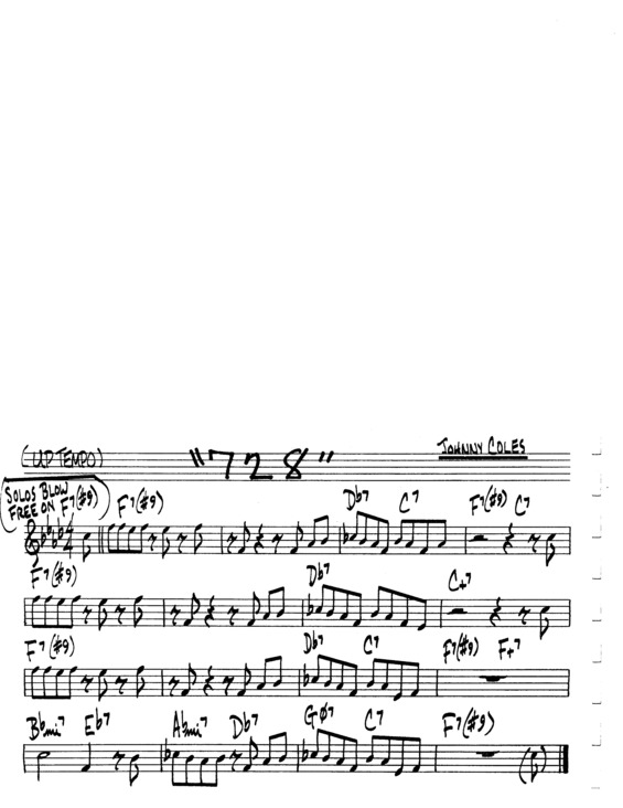 Partitura da música 728 v.4