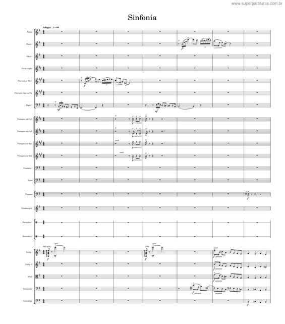 Partitura da música 8 Sinfonia Luis Humberto Salgado Pt2