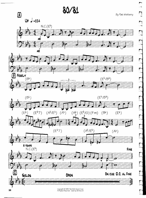 Partitura da música 80_81