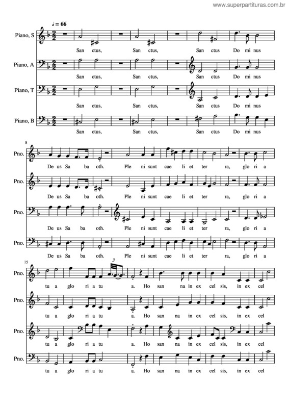 Partitura da música 83–3 Missa In Tempore Adventus Sanctus Sopraan