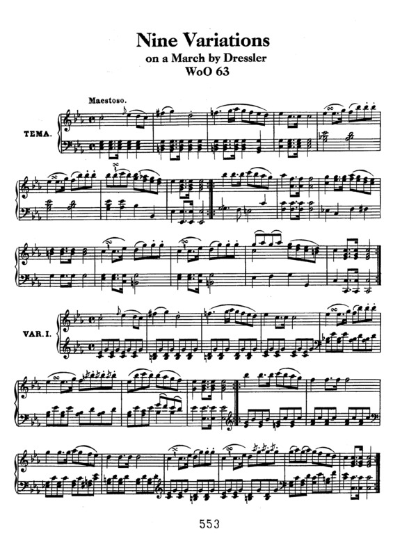 Partitura da música 9 Variations on a March by Dressler