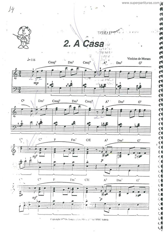 Partitura da música A Casa v.9