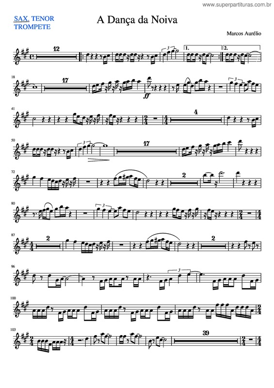 Partitura da música A Dança Da Noiva v.2