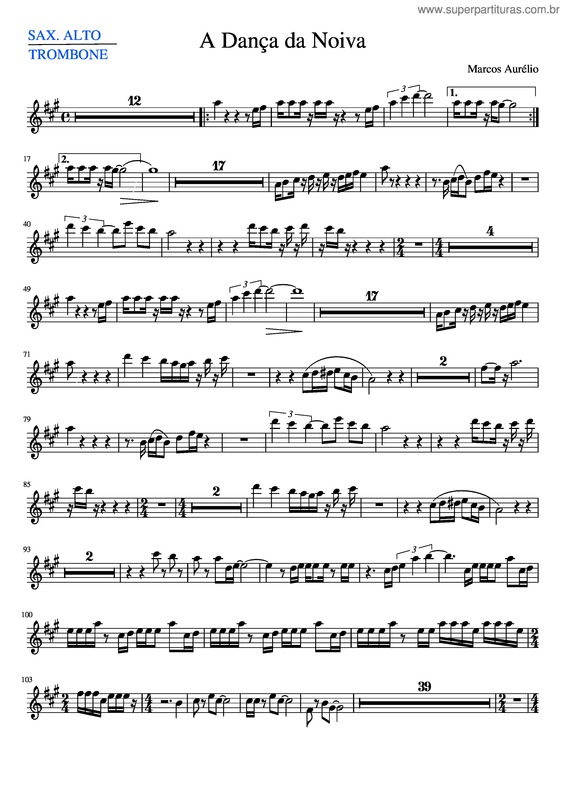 Partitura da música A Dança Da Noiva