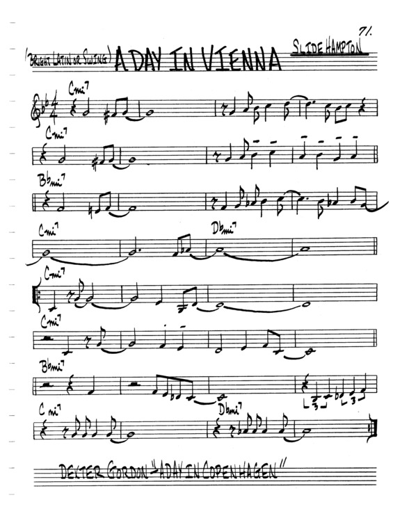 Partitura da música A Day In Vienna v.3