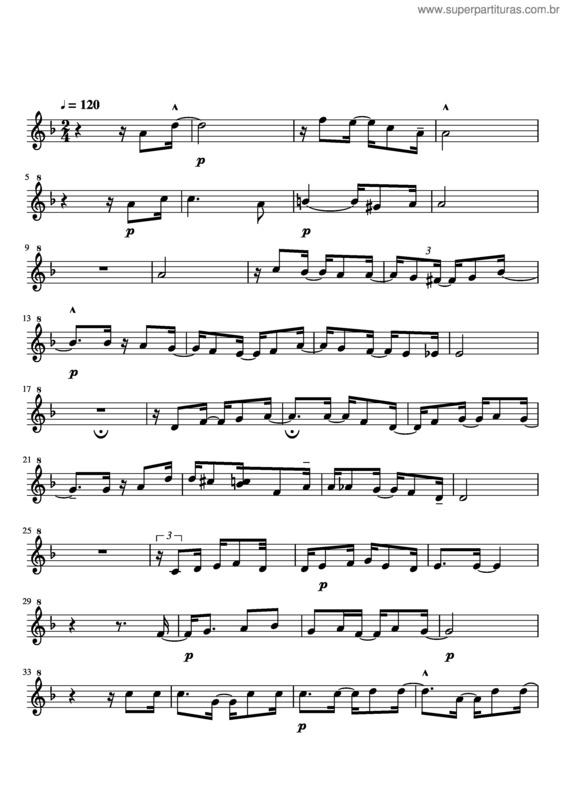 Partitura da música A Felicidade v.23