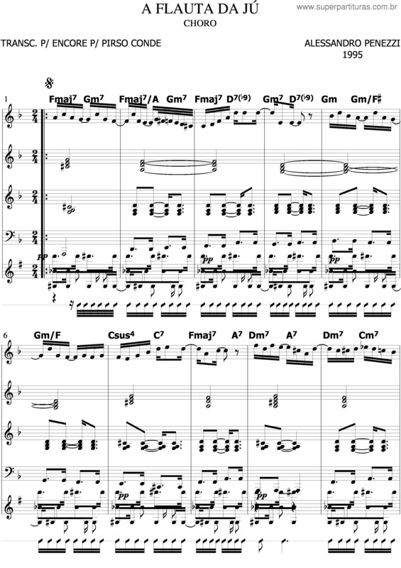Partitura da música A Flauta Da Jú v.2