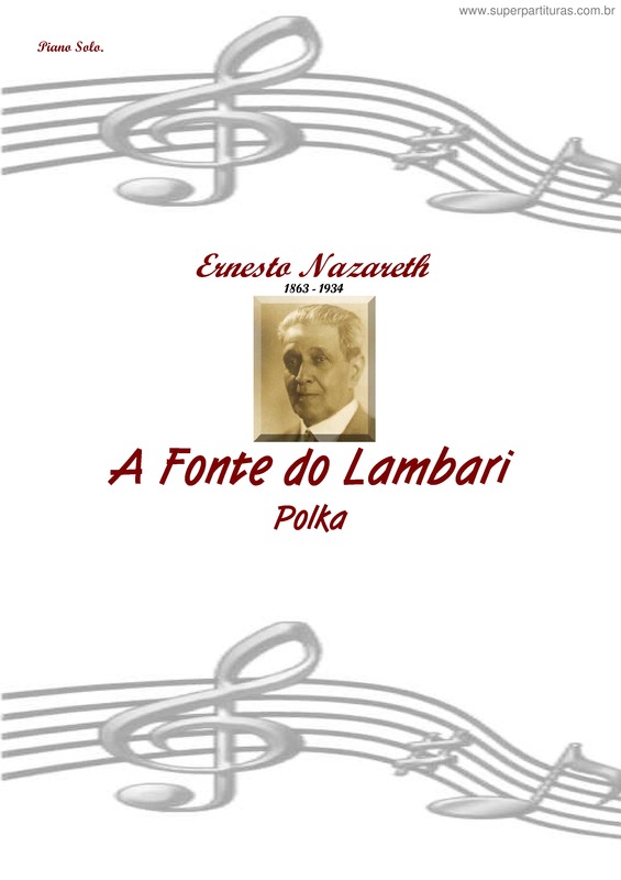 Partitura da música A Fonte do Lambari v.2