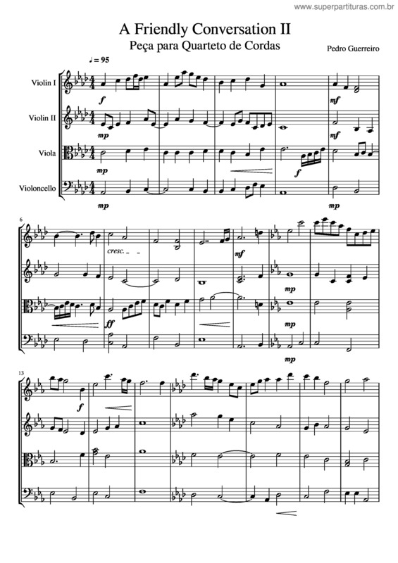 Partitura da música A Friendly Conversation Ii