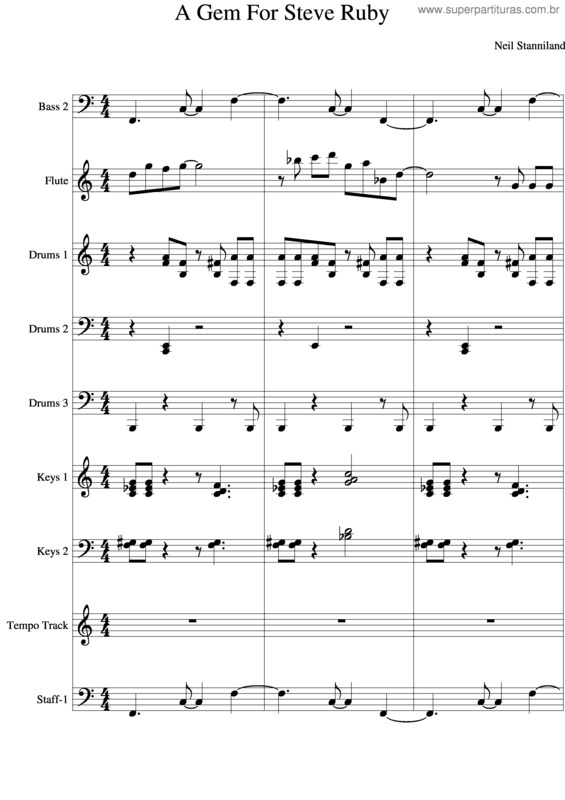 Partitura da música A Gem For Steve Ruby