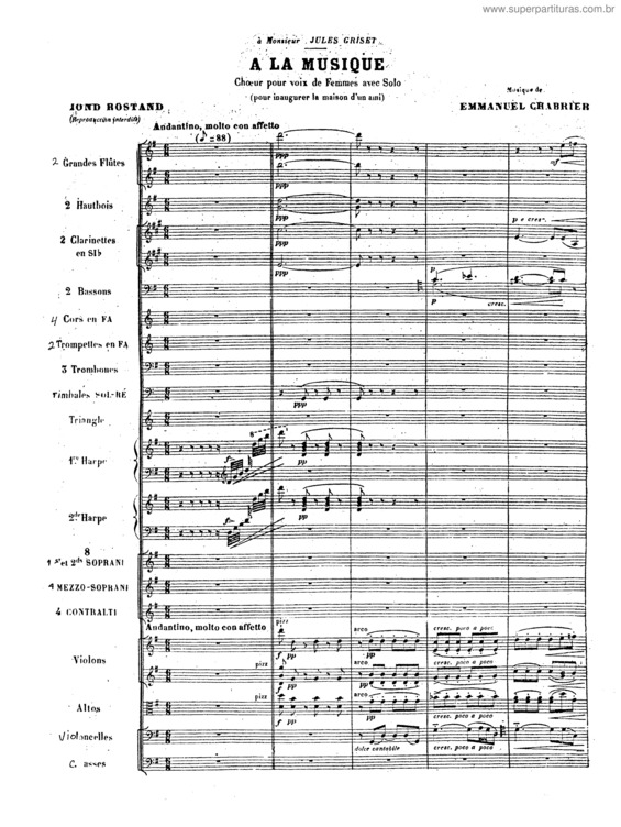 Partitura da música À la musique v.2