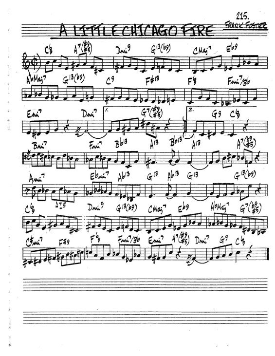 Partitura da música A Little Chicago Fire v.2