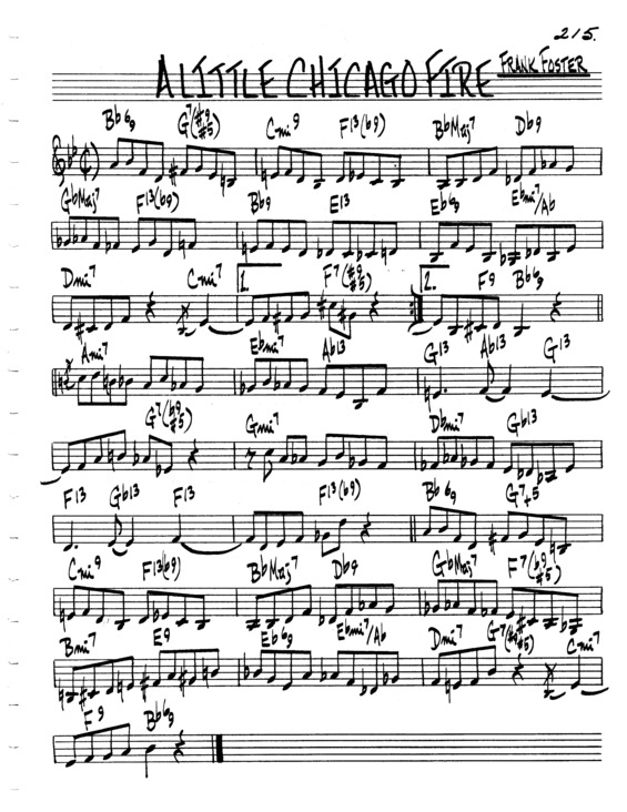 Partitura da música A Little Chicago Fire v.6