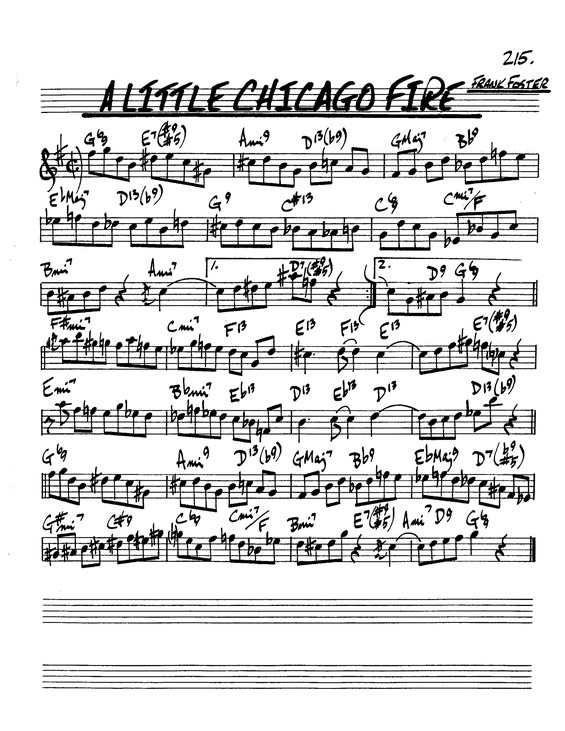 Partitura da música A Little Chicago Fire
