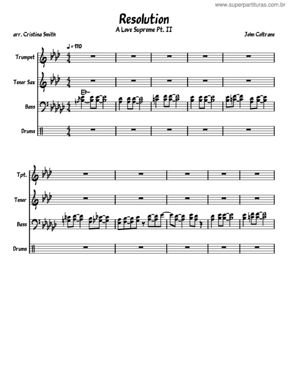 Partitura da música A Love Supreme Pt. Ii – Resolution