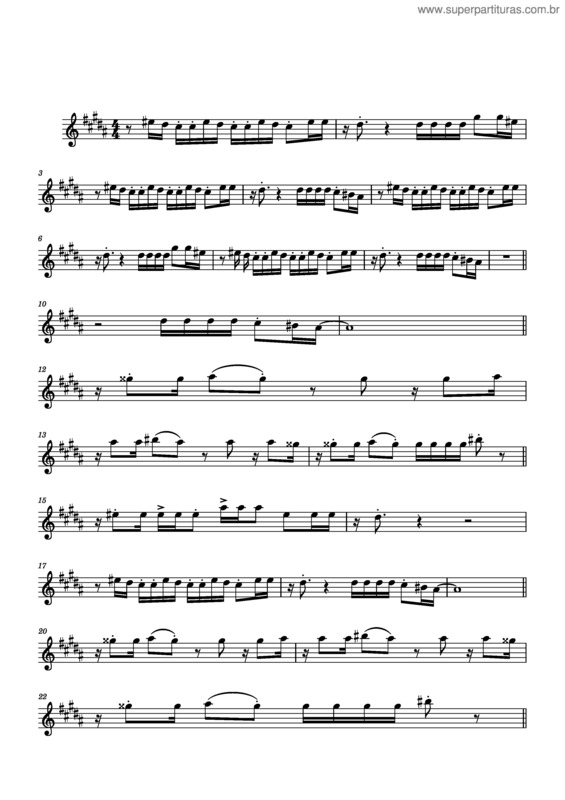 Partitura da música A Luz De Tieta – Caetano Veloso Tieta