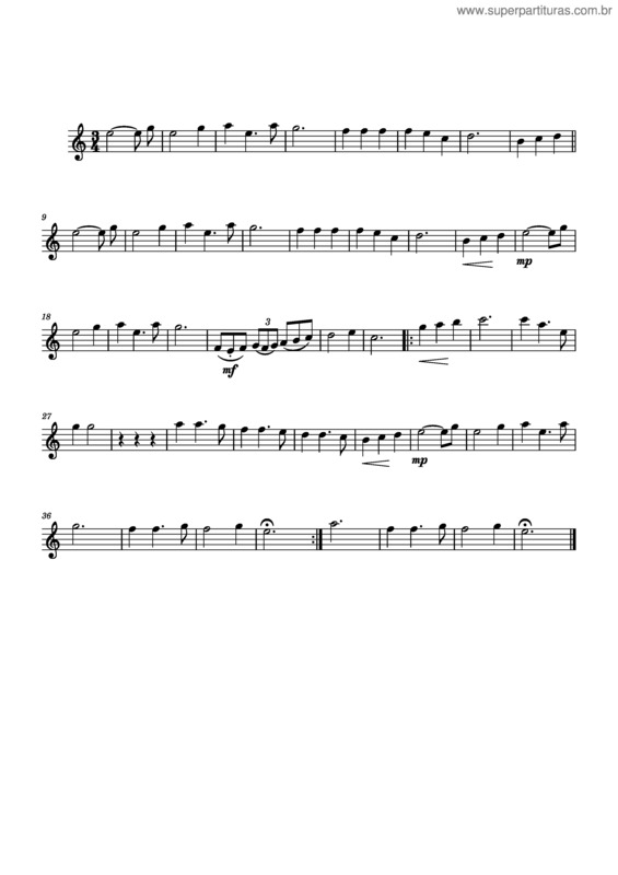 Partitura da música A Meu Senhor Violino 1